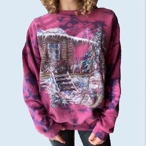 ✴️SOLD✴️Vintage 90s Tie Dye Crewneck Sweatshirt